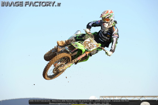 2009-10-03 Franciacorta - Motocross delle Nazioni 0307 Free practice MX1 - Gareth Swanepoel - Kawasaki 450 RSA
